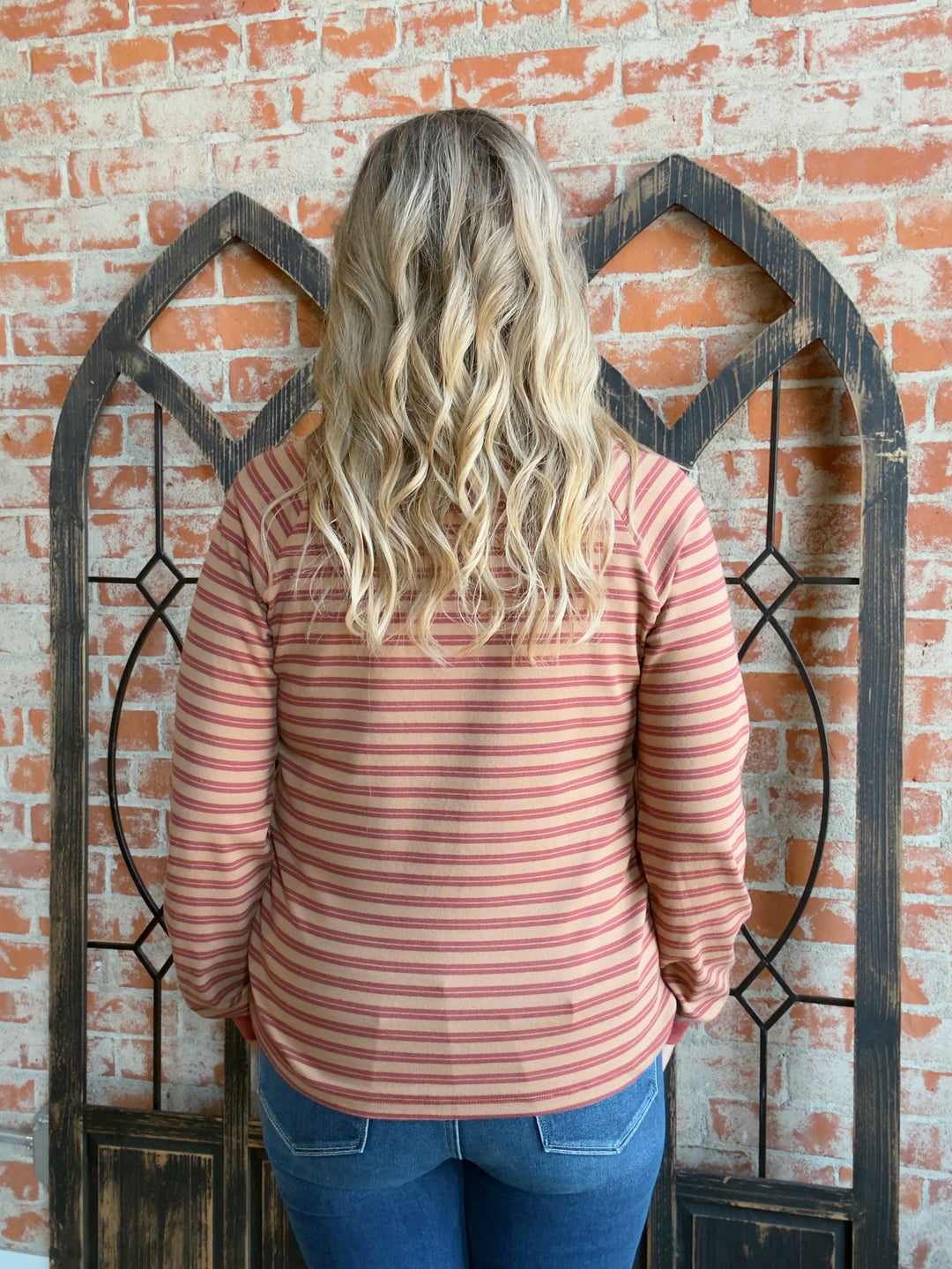 Make The Best Of It Stripe Long Sleeve