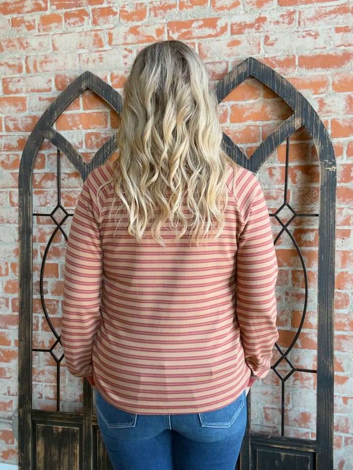 Make The Best Of It Stripe Long Sleeve