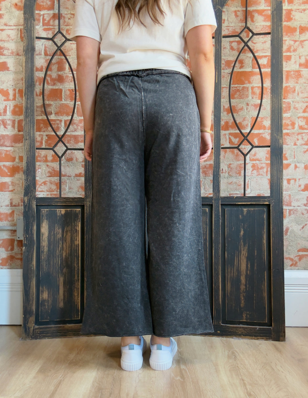 Getting Used To It Washed Pant-Neutral Colors