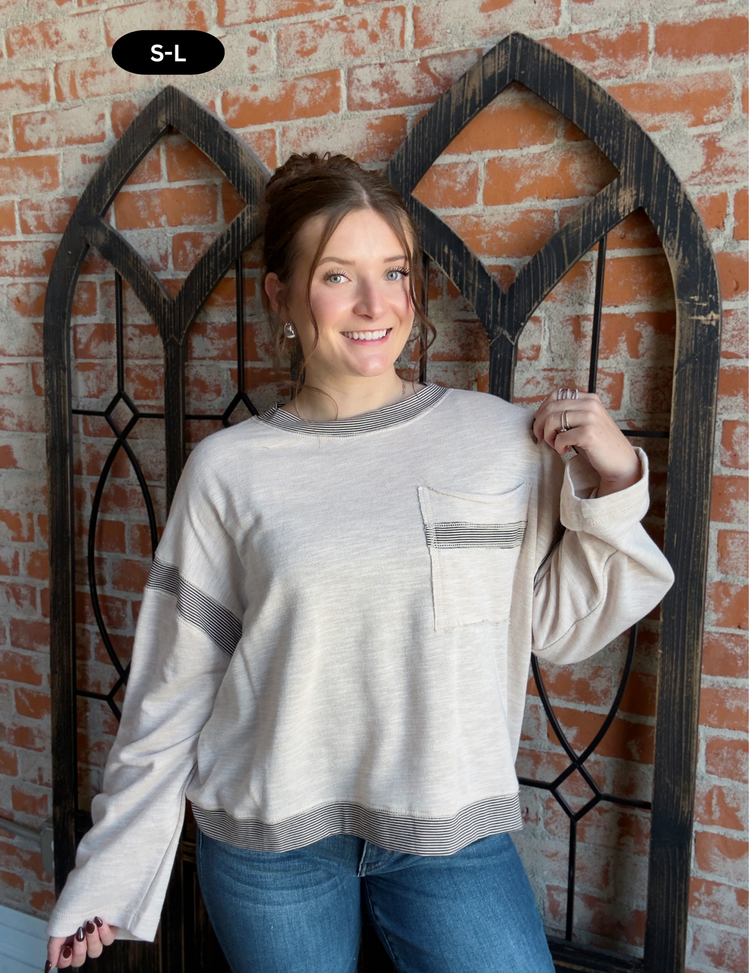 One Moment Striped Long Sleeve