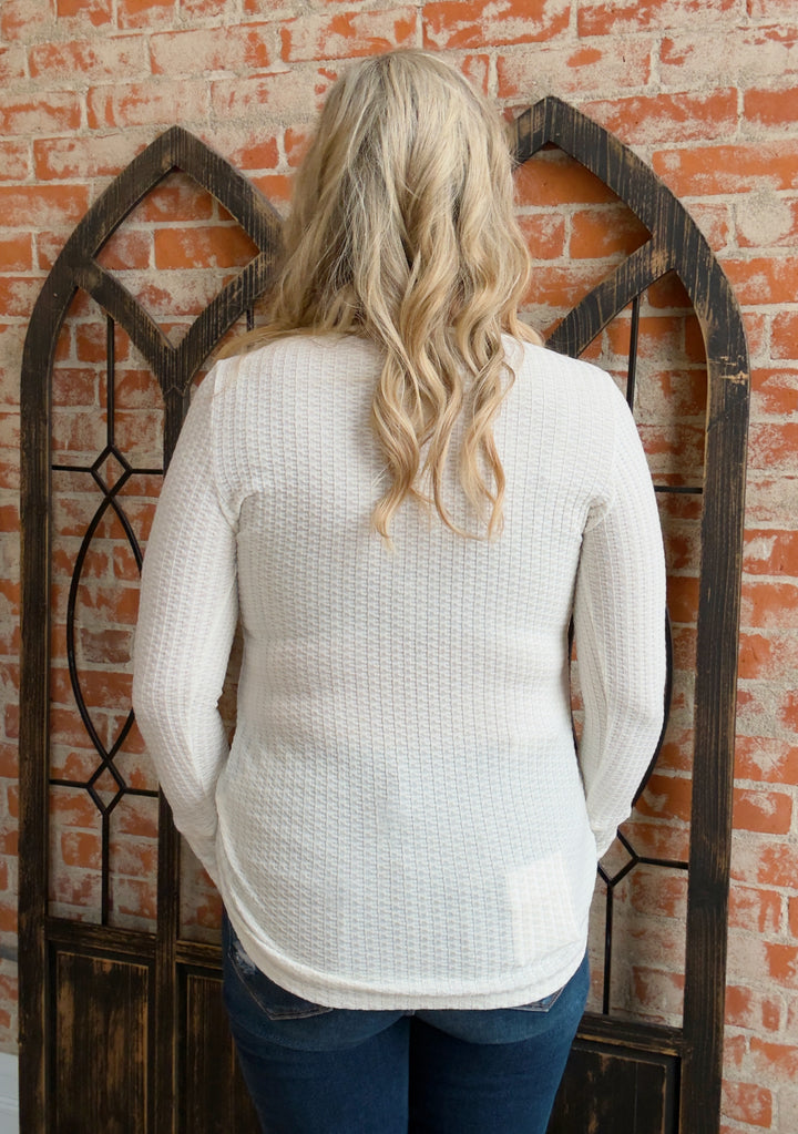 Heaven Sent Waffle Henley