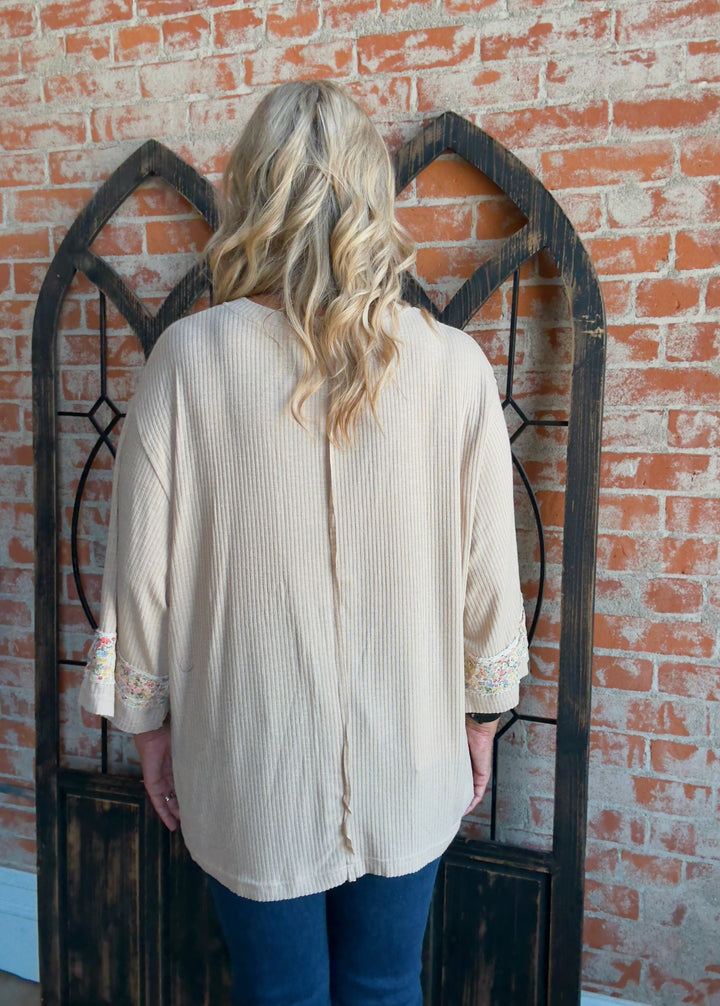 Give Me Peace Oversized Ribbed Tee