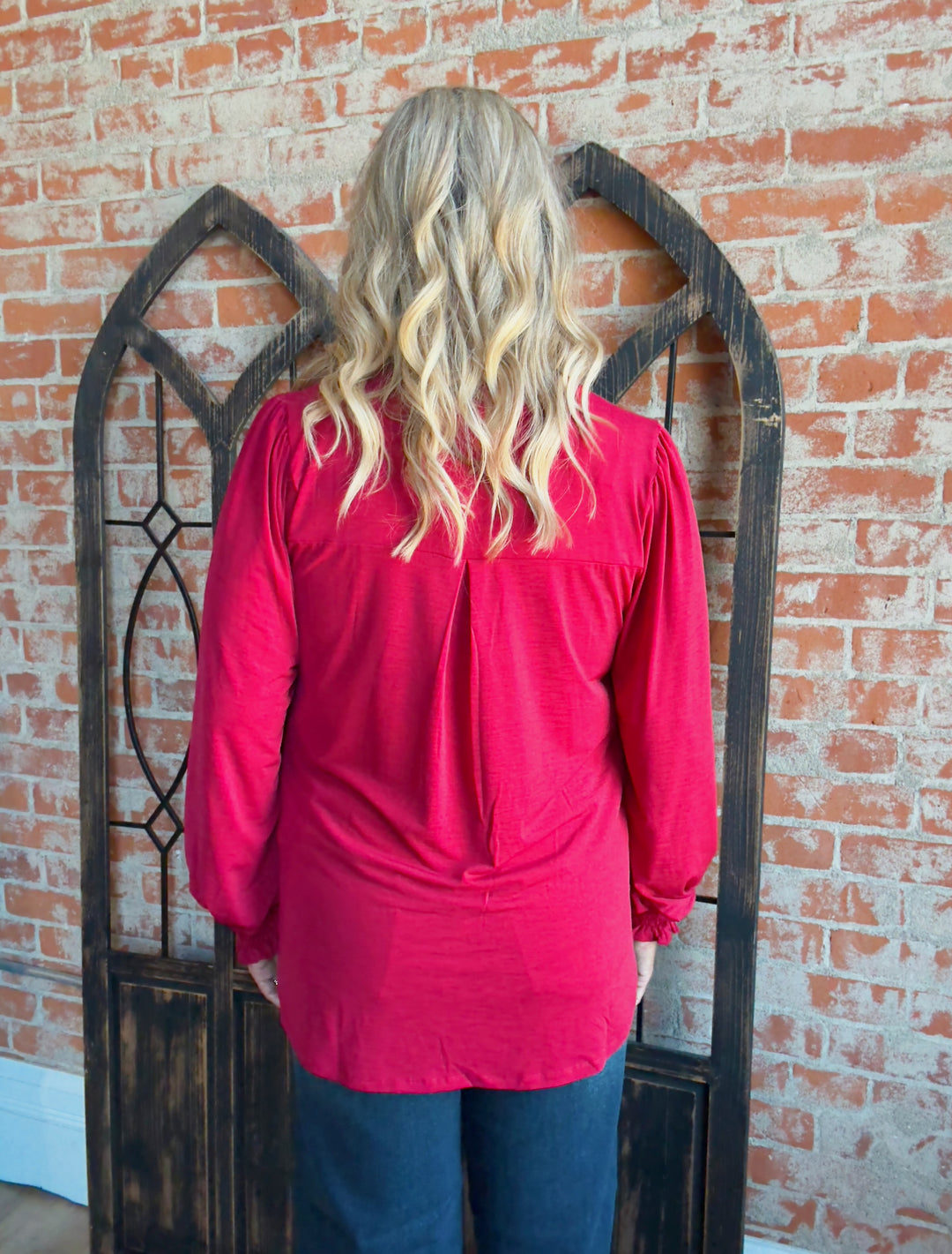 A Lot To Love Basic Smocked Sleeve Lizzy-Fall Colors