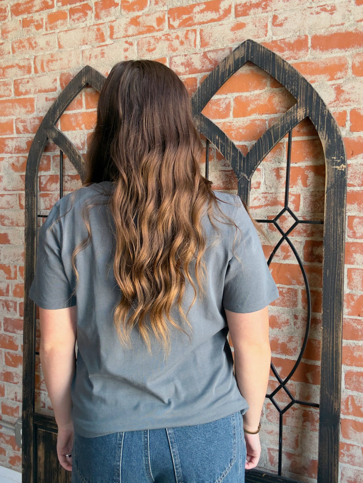 On My Time Basic Tee-Graphite