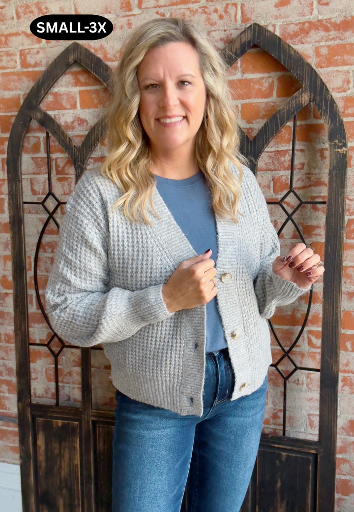 Pretty Sight Grey Cardigan