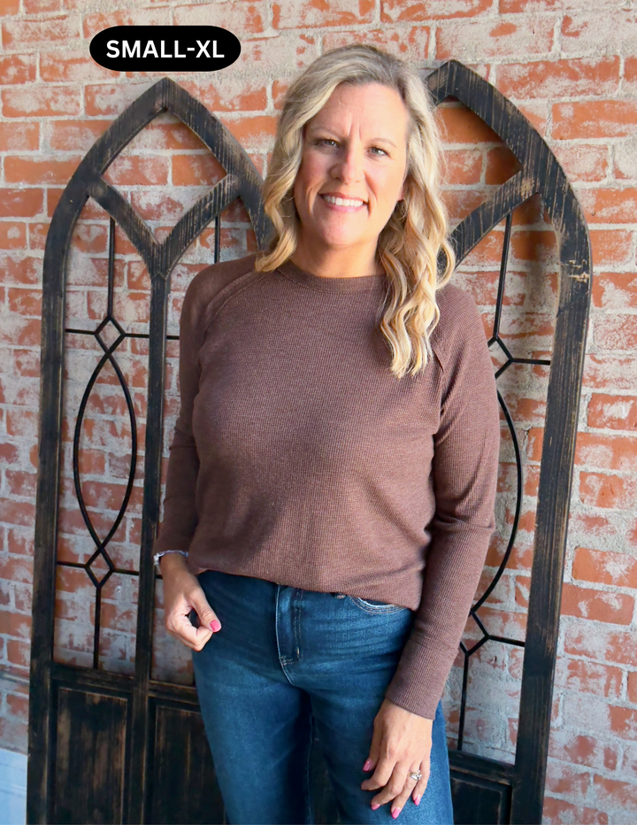 Follow Me Thermal Long Sleeve -Brown