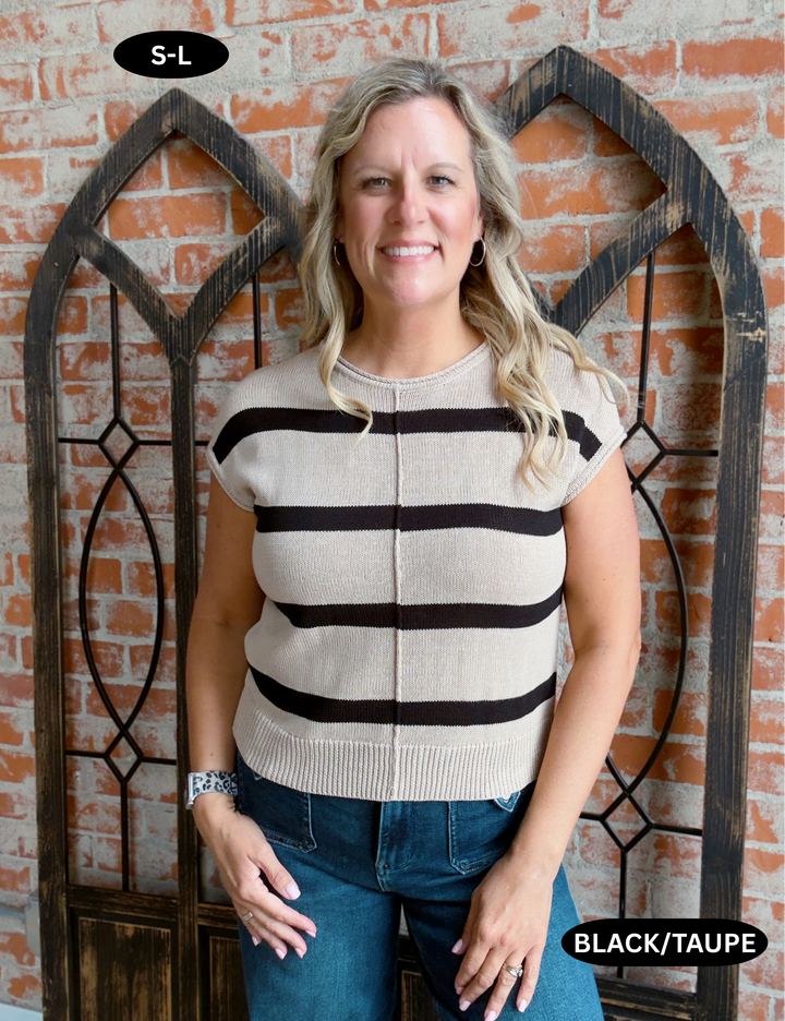 When You Can't Choose Striped Sweater-3 Colors