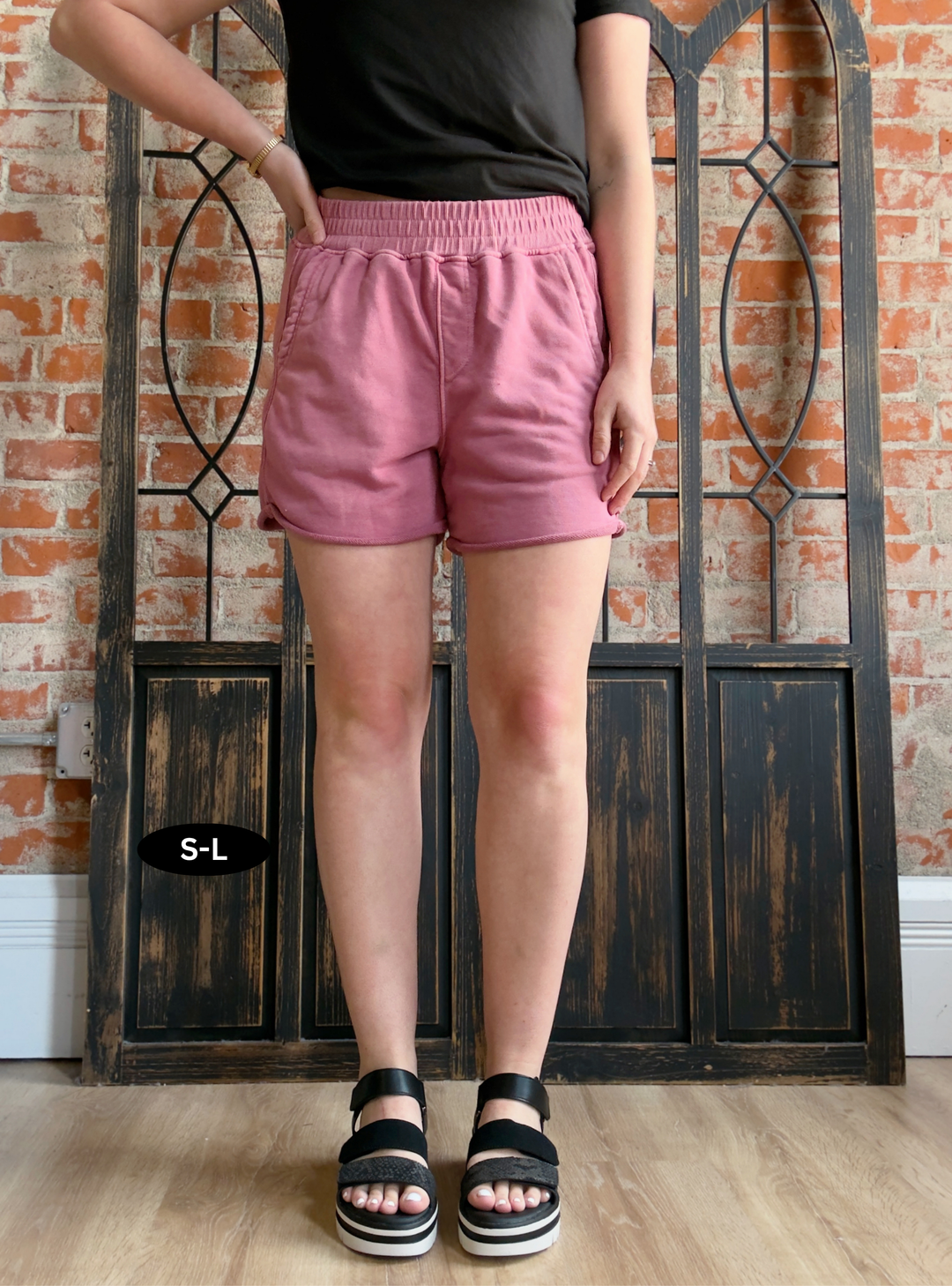 Comfort Vibes French Terry Short-Berry