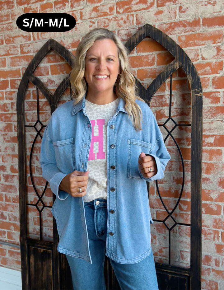 No Problems Stretch Denim Jacket