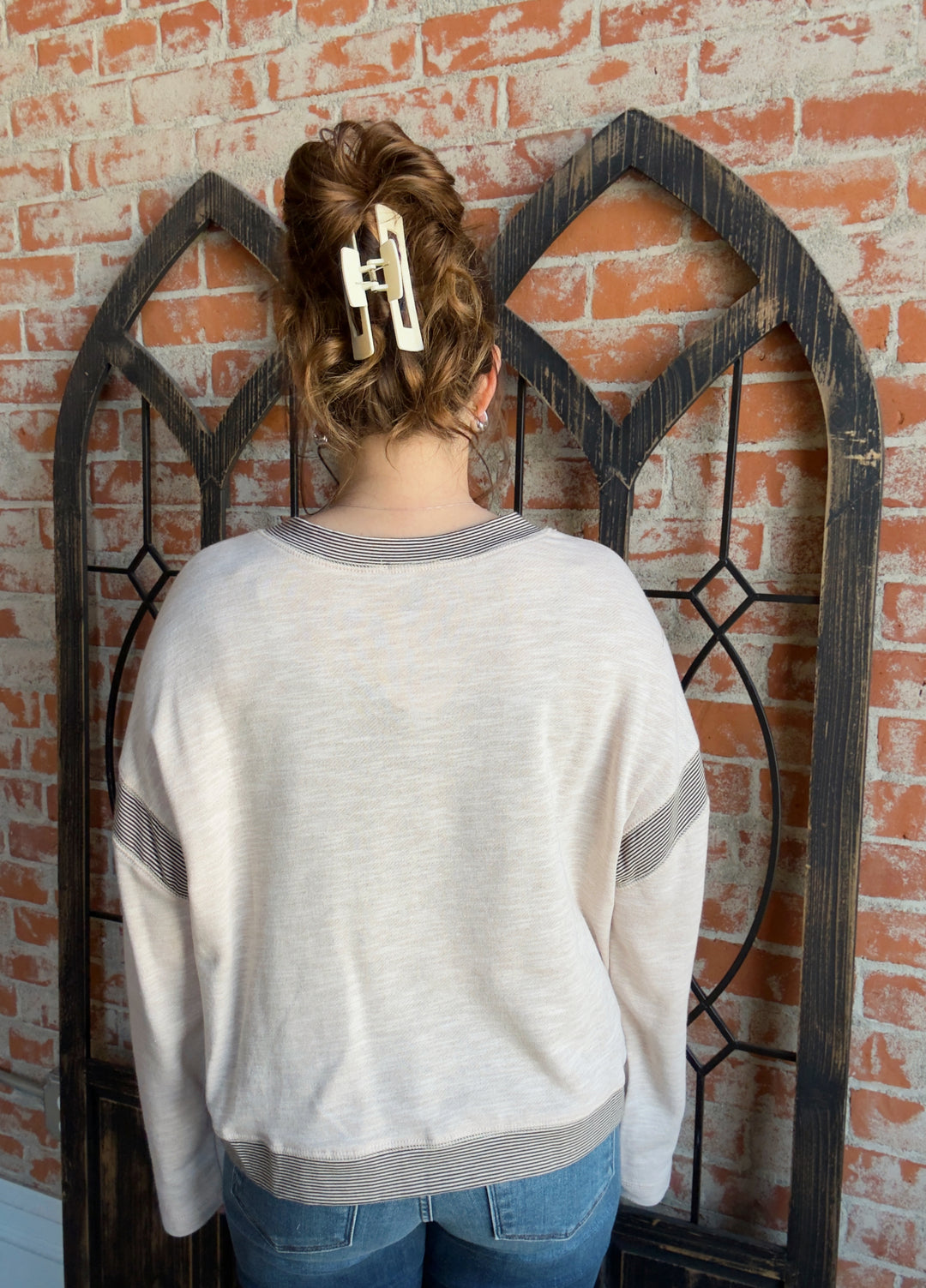 One Moment Striped Long Sleeve
