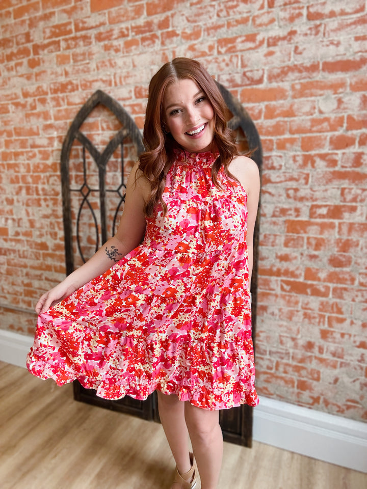 Bright Like The Sun Floral Dress