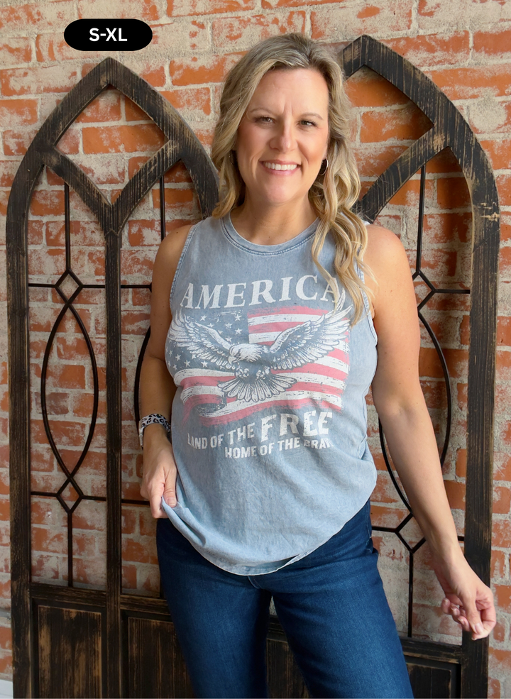 Land Of Free Graphic Tank