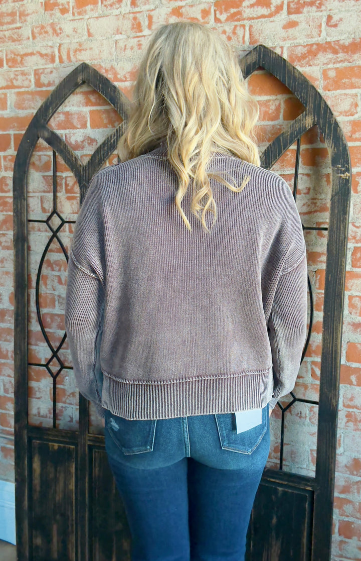 Never Ordinary Washed Sweater