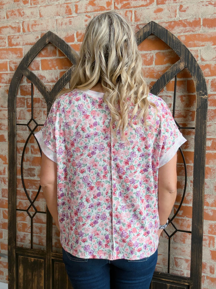 Love You Like That Floral Pocket Tee
