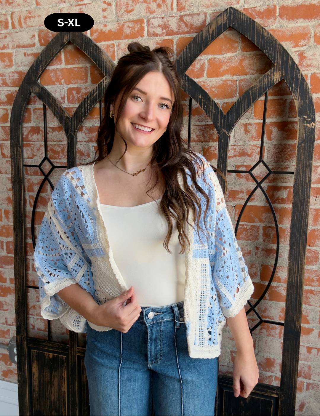 Leveled Up Crochet Color Block Cardigan