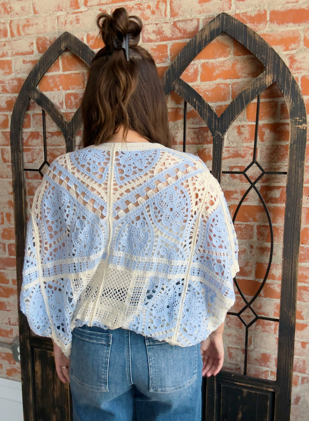 Leveled Up Crochet Color Block Cardigan