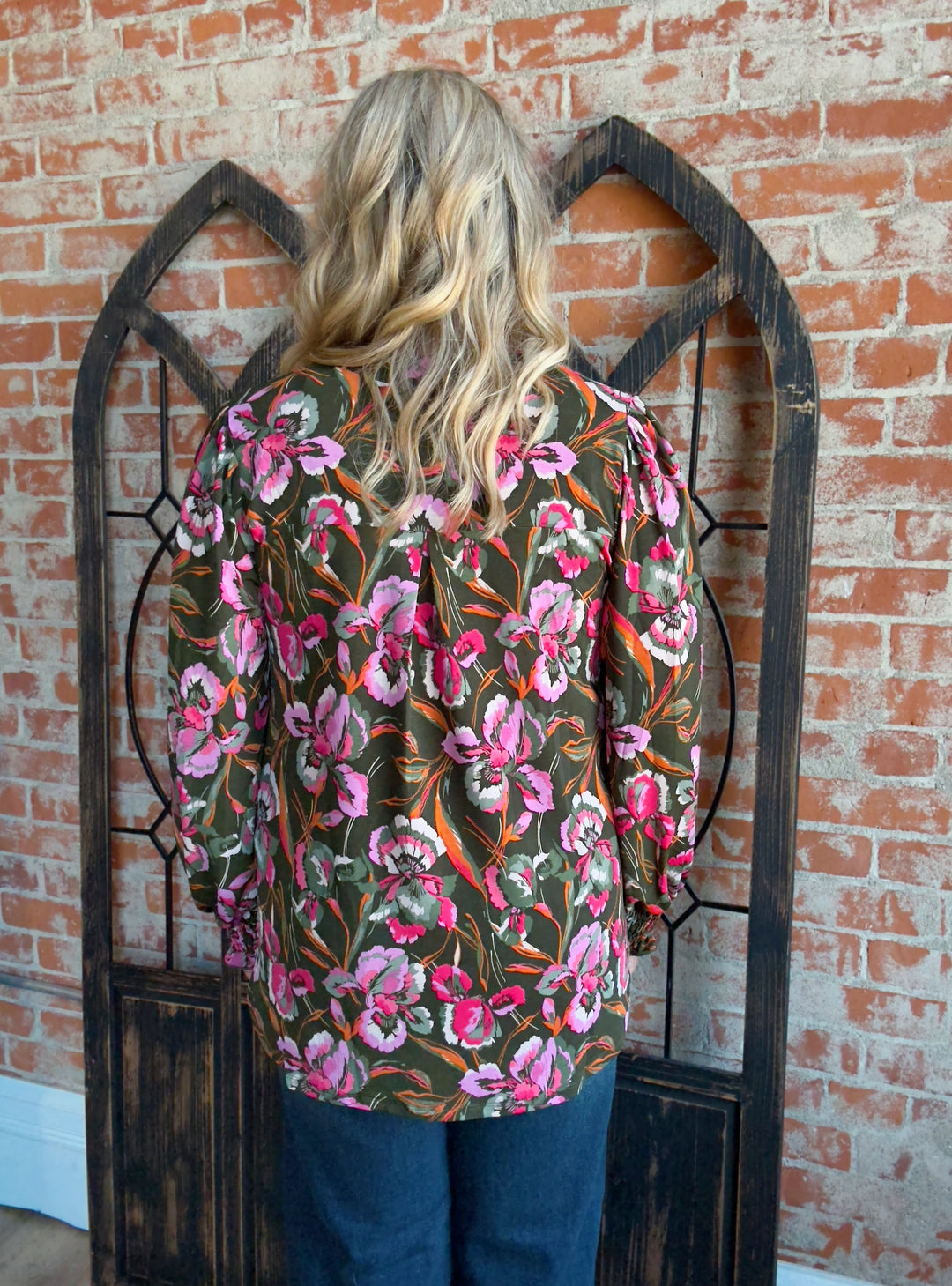 Good Day Ahead Floral Smocked Sleeve Lizzy