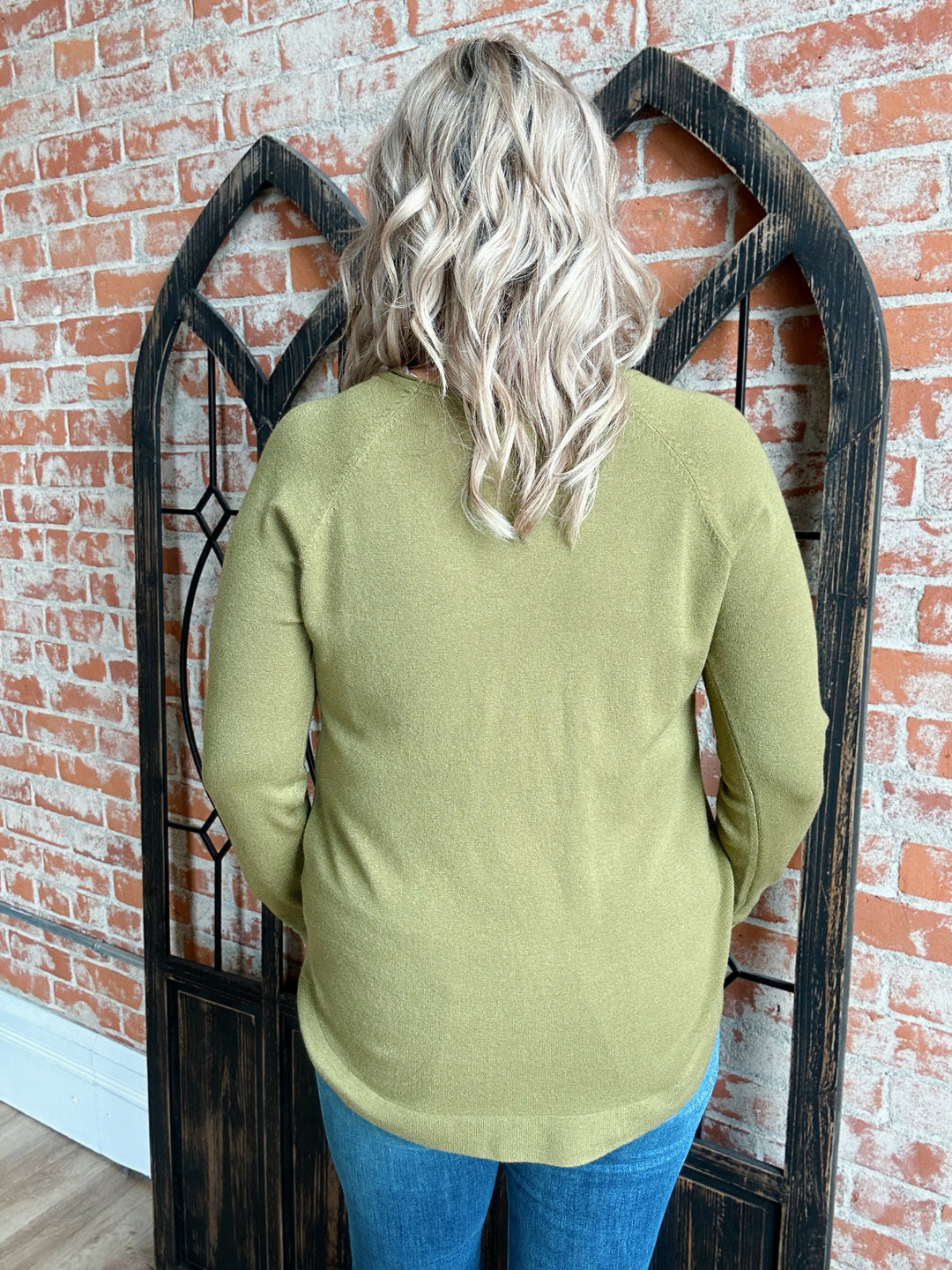 Can't Go Wrong Sweater-Moss Green