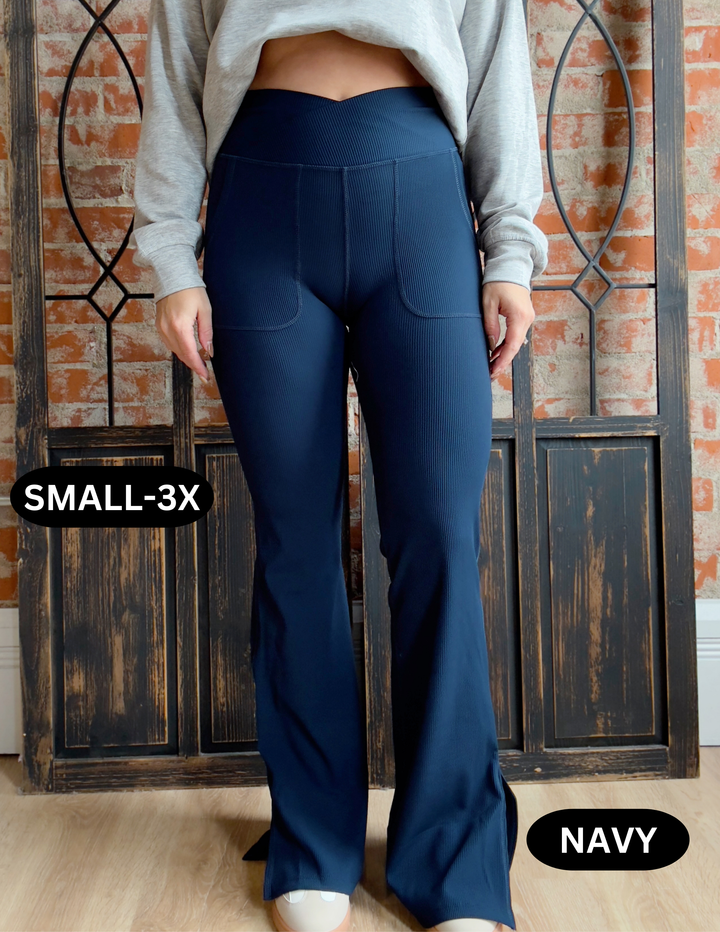 Feeling Snatched Ribbed Yoga Pant-2 Colors