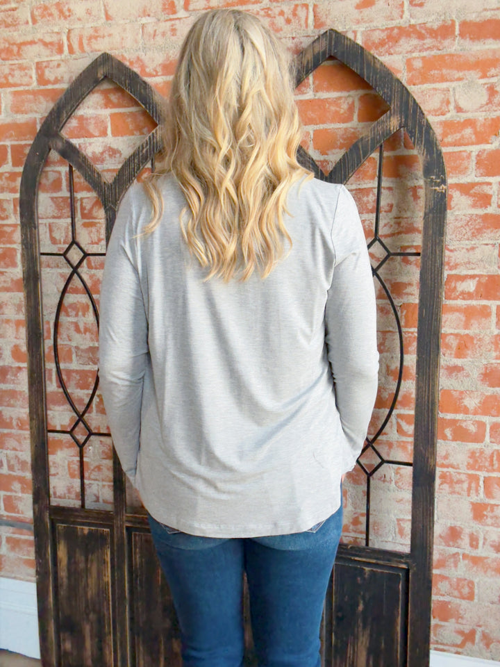 Best I've Ever Had Basic Long Sleeve-H. Grey