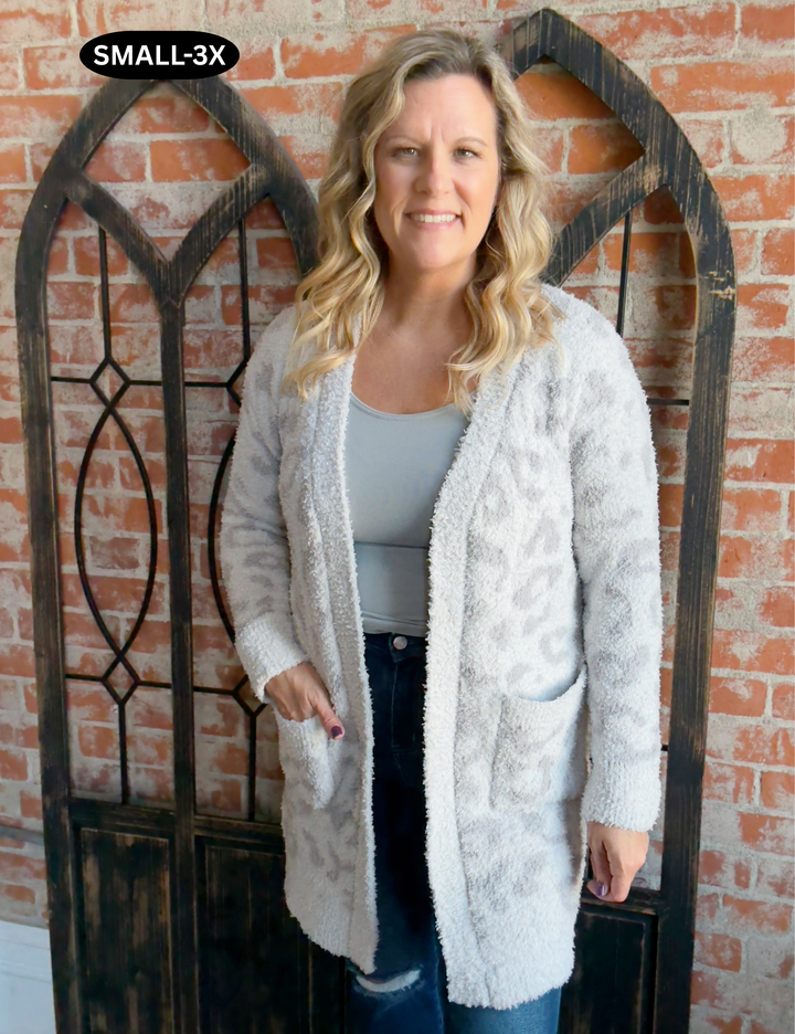 Keepin' Cozy Leopard Cardigan