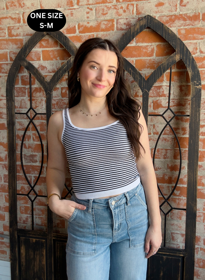 Just Another Thought Striped Tank