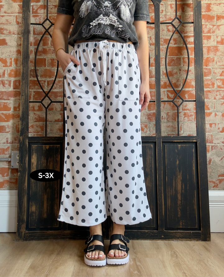 Caught In The Dots Cropped Pant