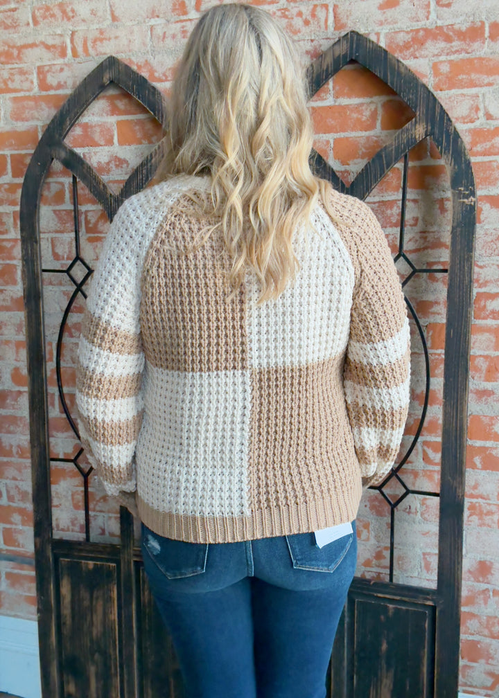 Make Me Remember Color Block Sweater