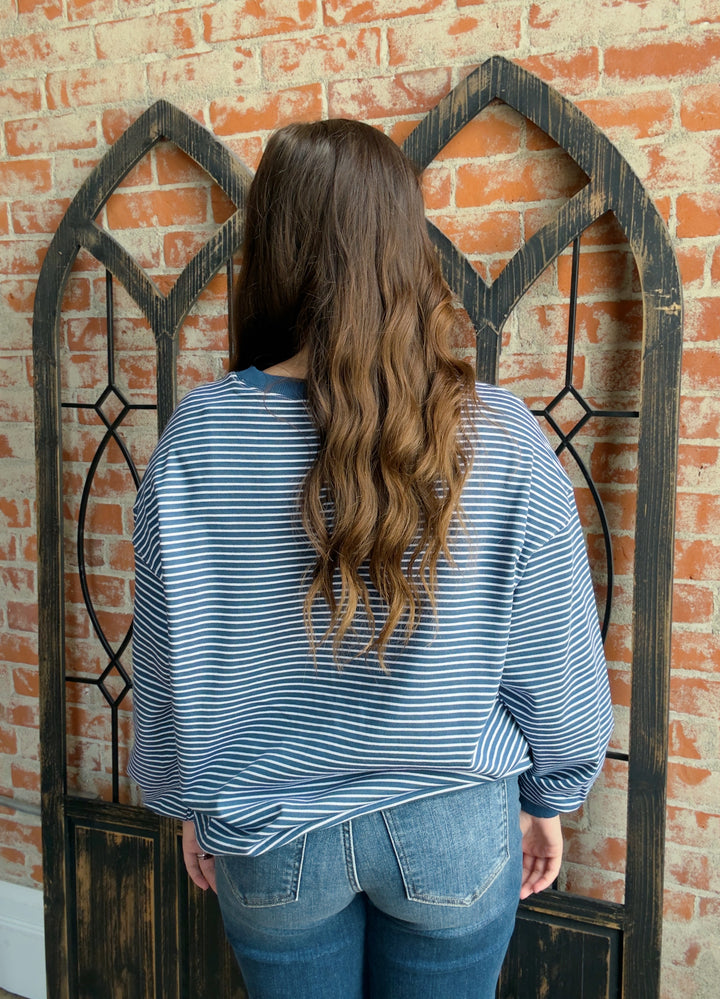 Relaxing Moments Striped Crewneck-3 Colors