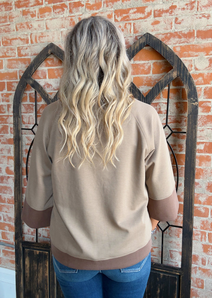 Low Effort Trimmed Scuba 3/4 Sleeve