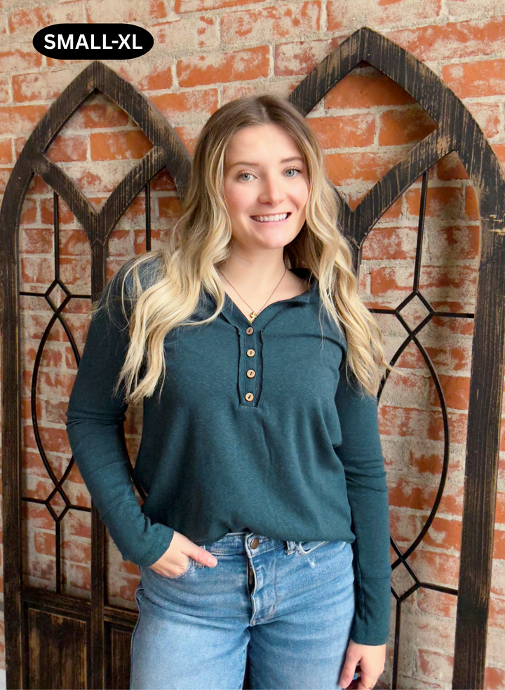 When In Need Henley-Hunter Green