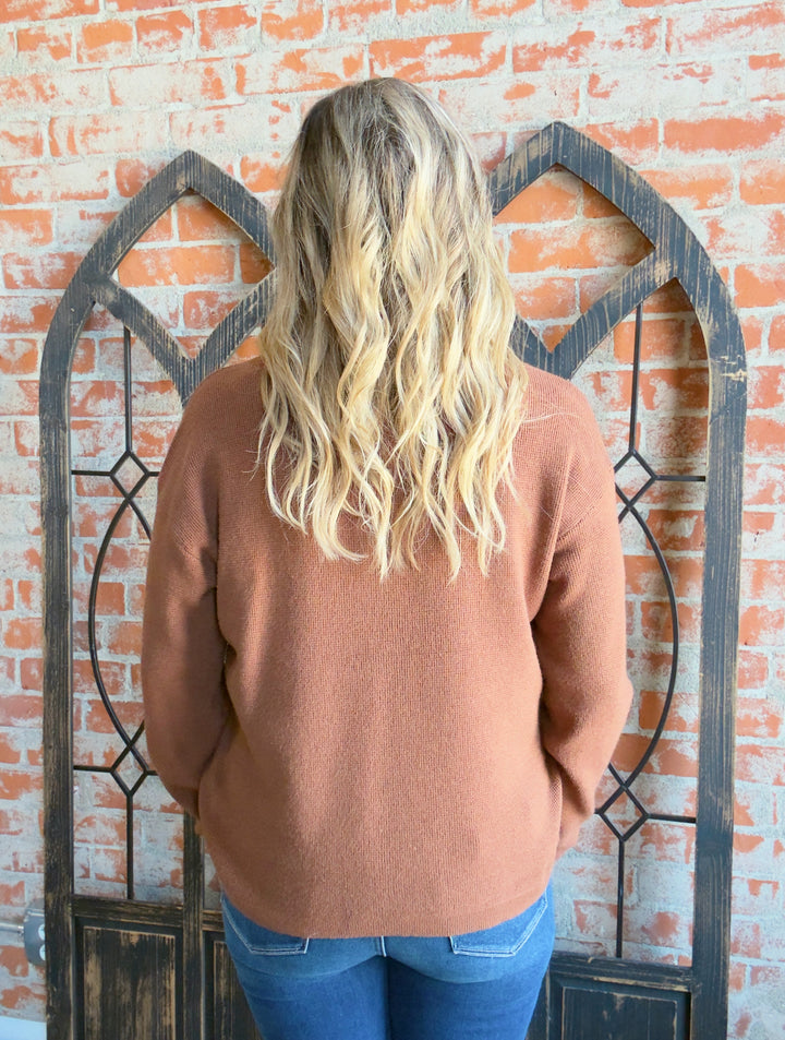 Dance The Dance Waffle Knit Sweater