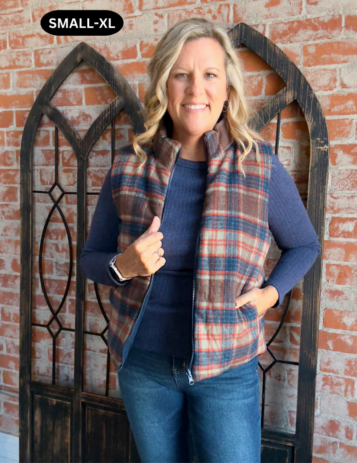 Givin' Fall Vibes Reversible Vest