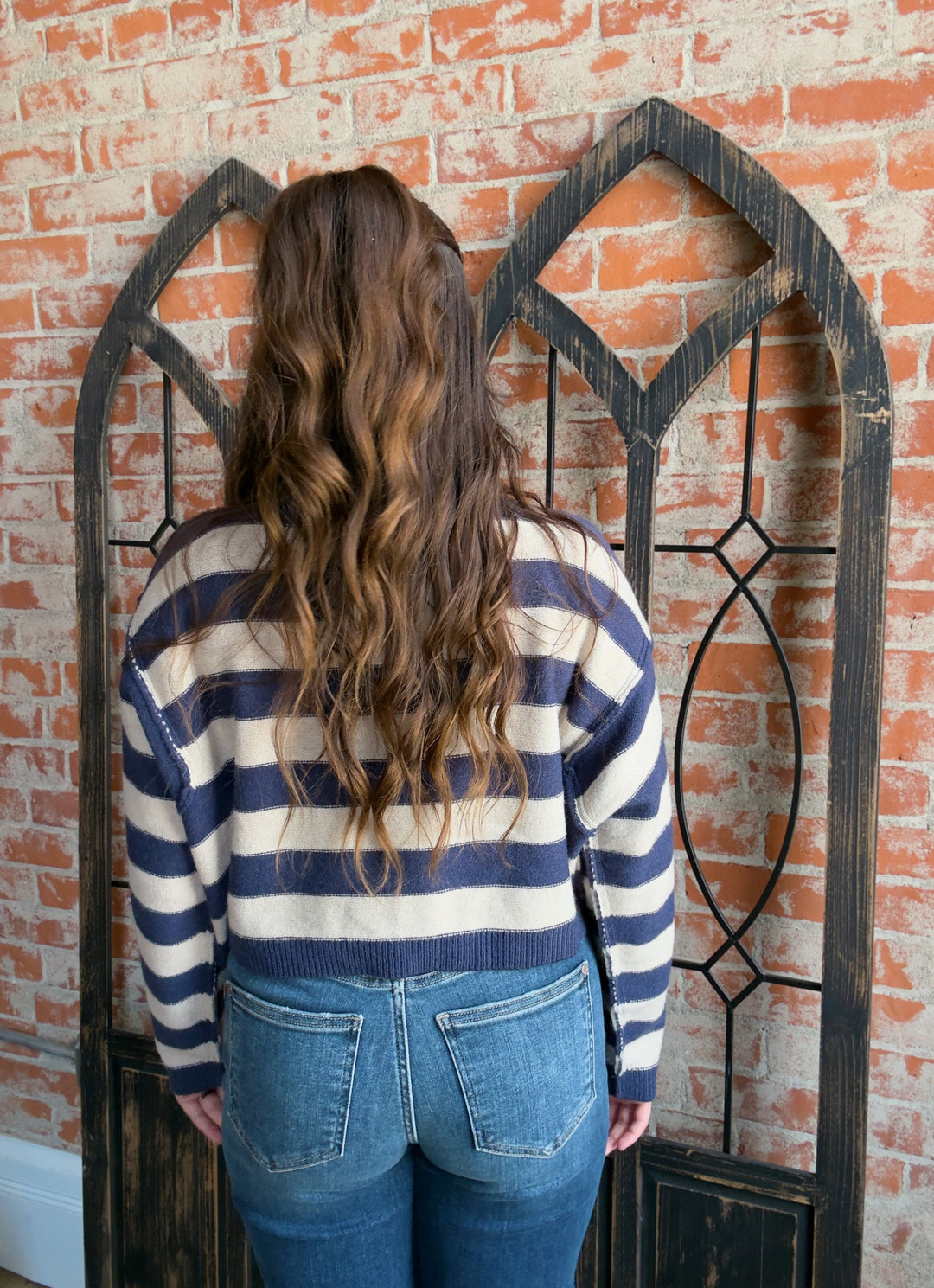 Just Say It Striped Sweater