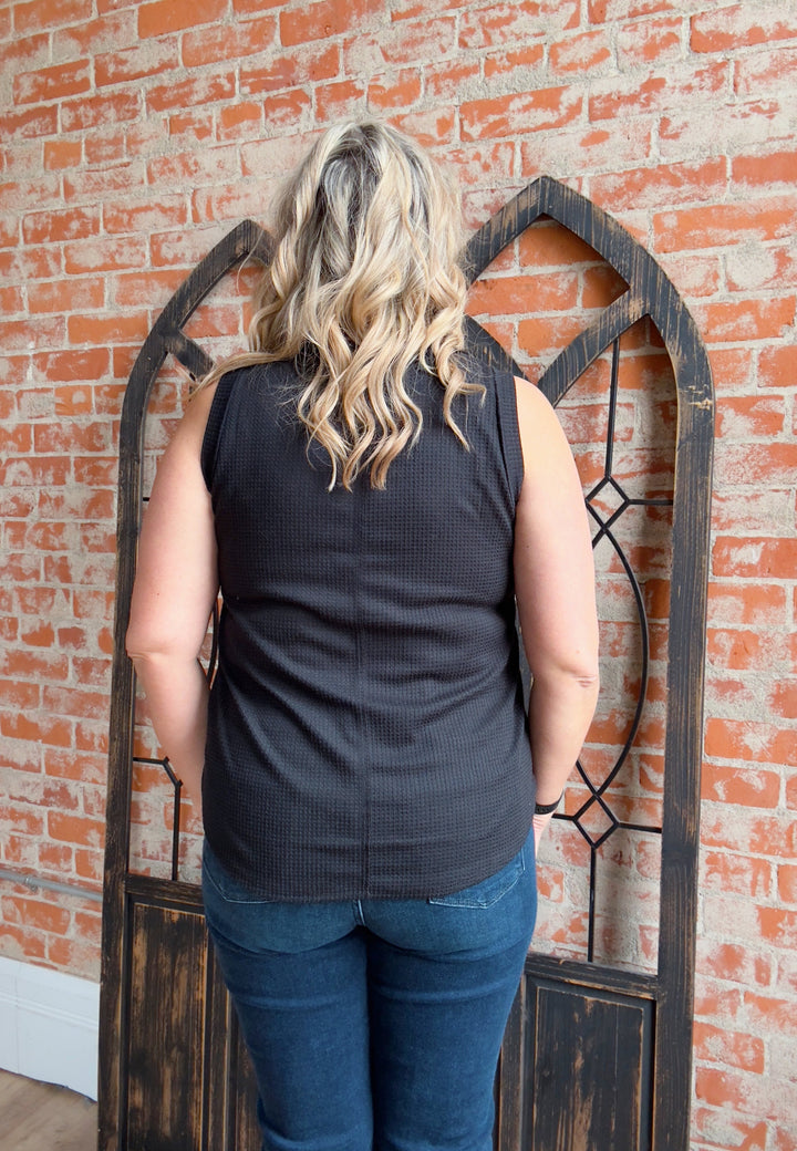 No Worries Waffle Knit Tank-3 Colors