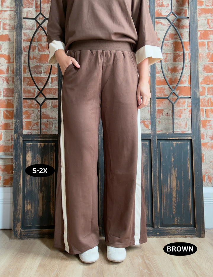 Less Complicated Color Block Scuba Pant-2 Colors