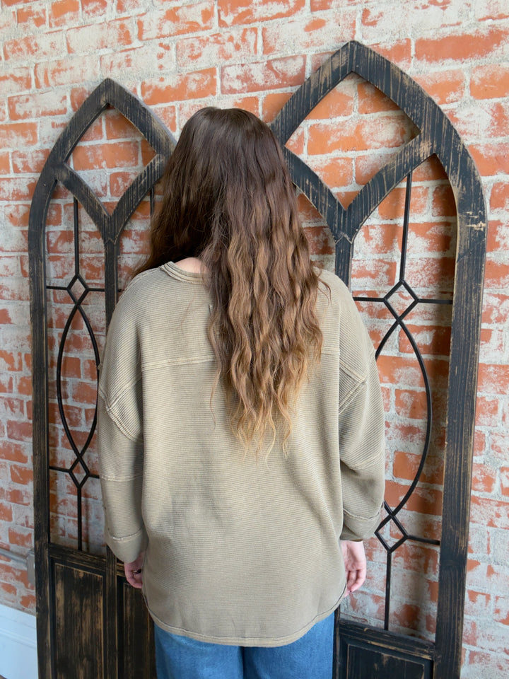 Keep Ya Close Ribbed Long Sleeve- 2 Colors