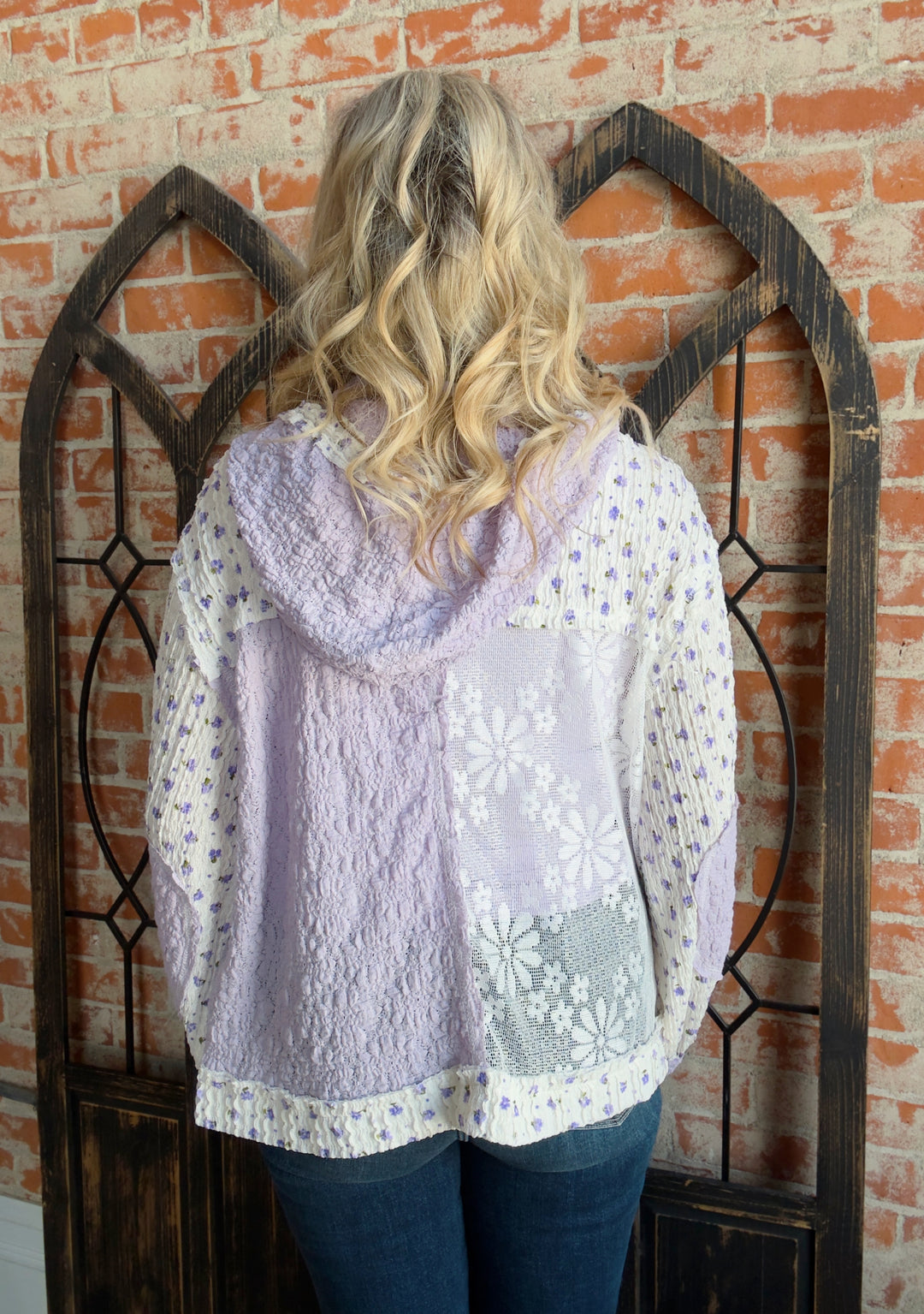 Good Vibes Crochet Jacket-Lilac