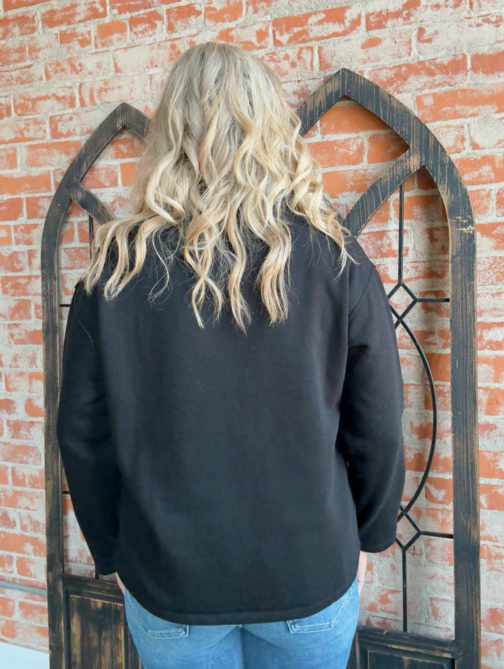 Top Secret Fleece Half Button Up-2 Colors