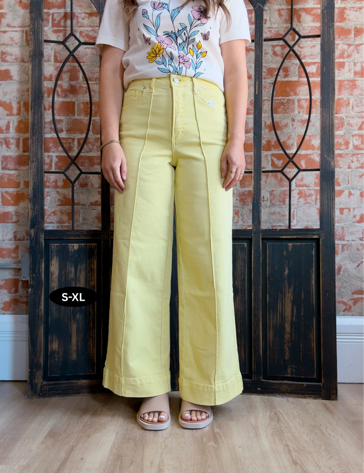 Easy Peasey Lemon Squeezy Wide Leg