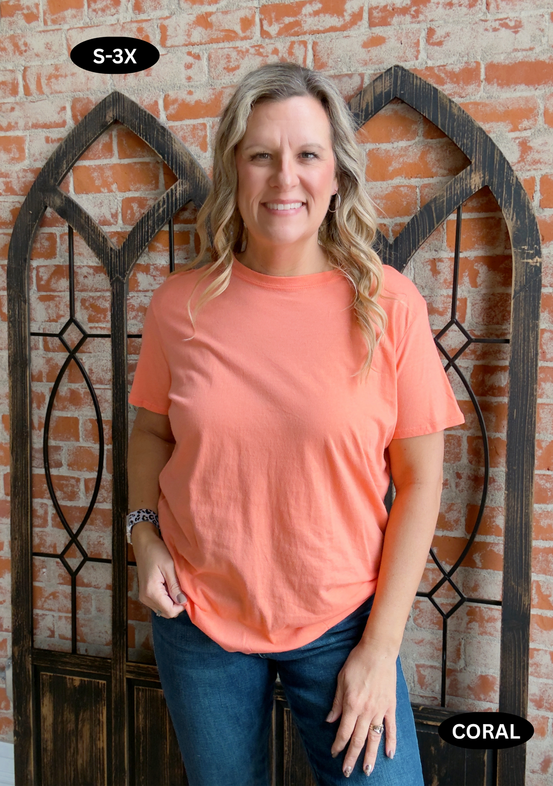 Put My Trust In You Boyfriend Tee-Pink Tones
