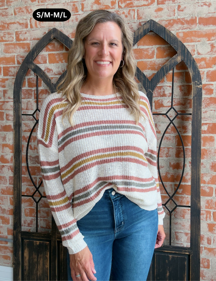 Sweet Combo Striped Sweater