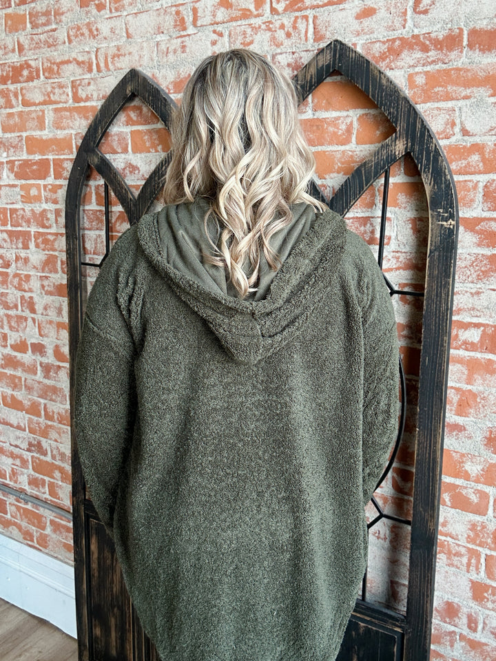 Like A Teddy Hooded Cardigan-2 Colors