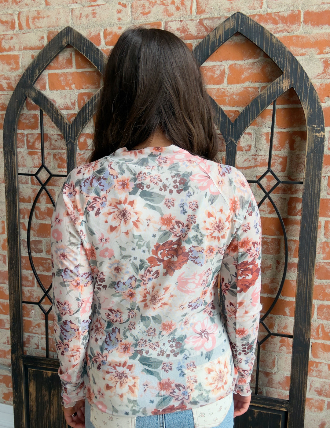 Floral Moments Mesh Long Sleeve