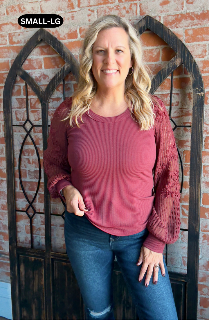 Good To Be Here Lace Sleeve