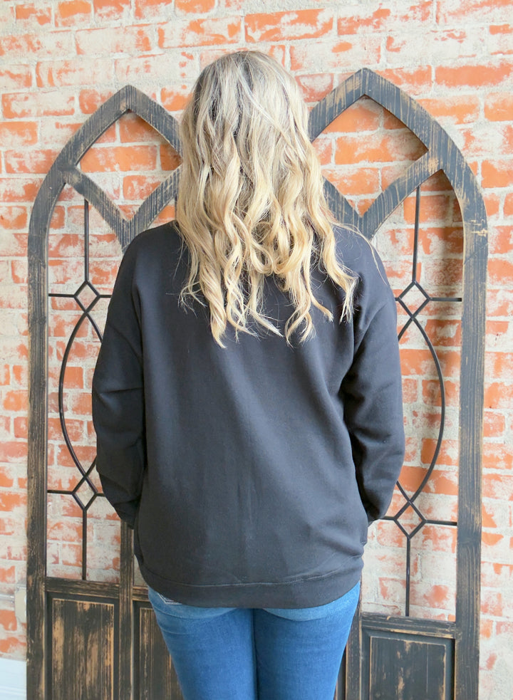 Staying Alive Skeleton Crewneck
