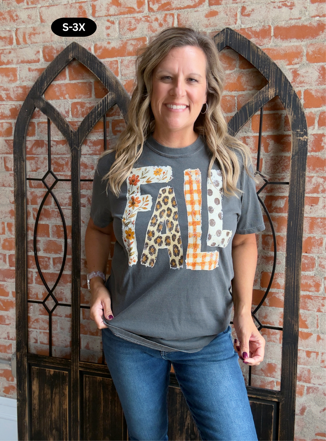 FALL Patterned Graphic Tee