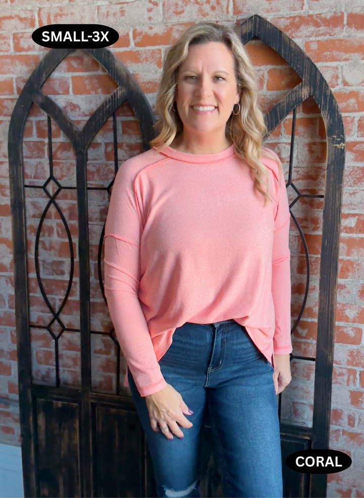 A Soft Hug Long Sleeve-Pink Tones