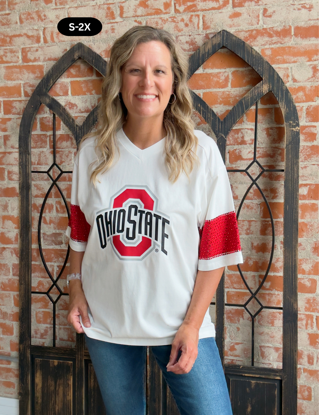 OSU Dominance Rhinestone Varsity Tee