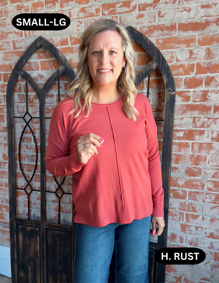 It's A Keeper Center Seam Sweater- 2 Fall Colors